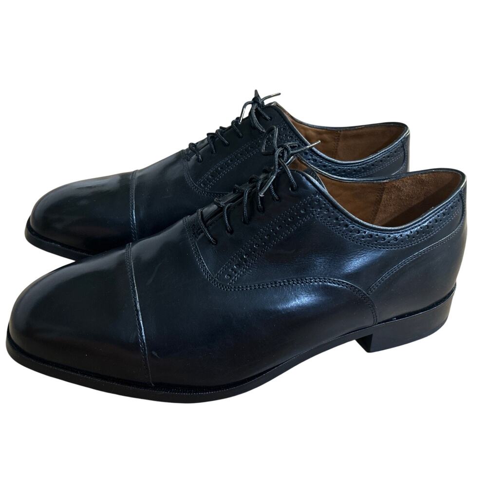 Florsheim Men's Corbetta Cap Toe Oxford Dress Shoes Black US Size 10.5 3E (WW)